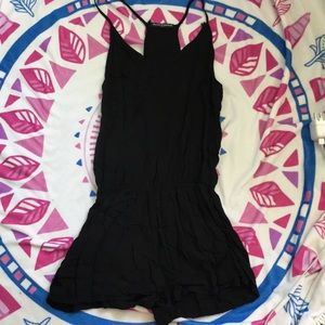 Brandy Melville Black Romper, with pockets